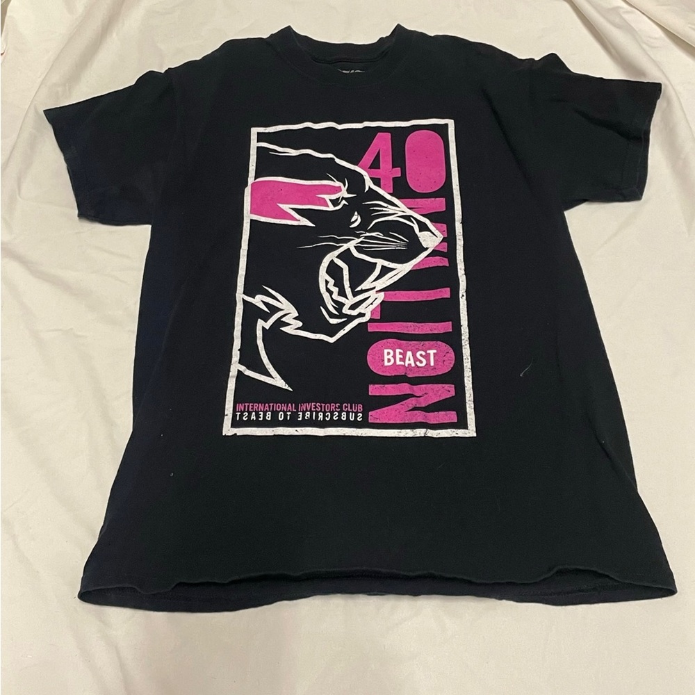 MR BEAST 40 MILLION SUBSCRIBERS Limited T-Shirt Size Medium